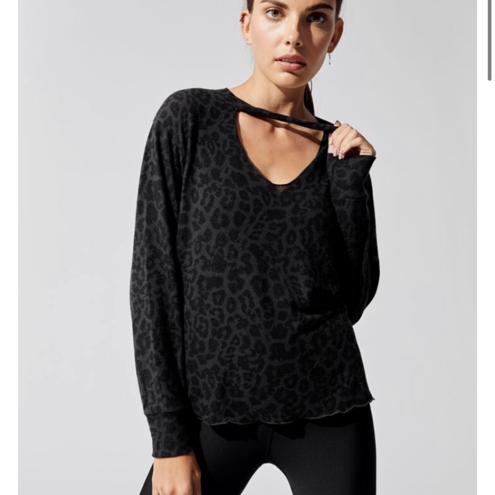 LNA Brushed Leopard twisted top